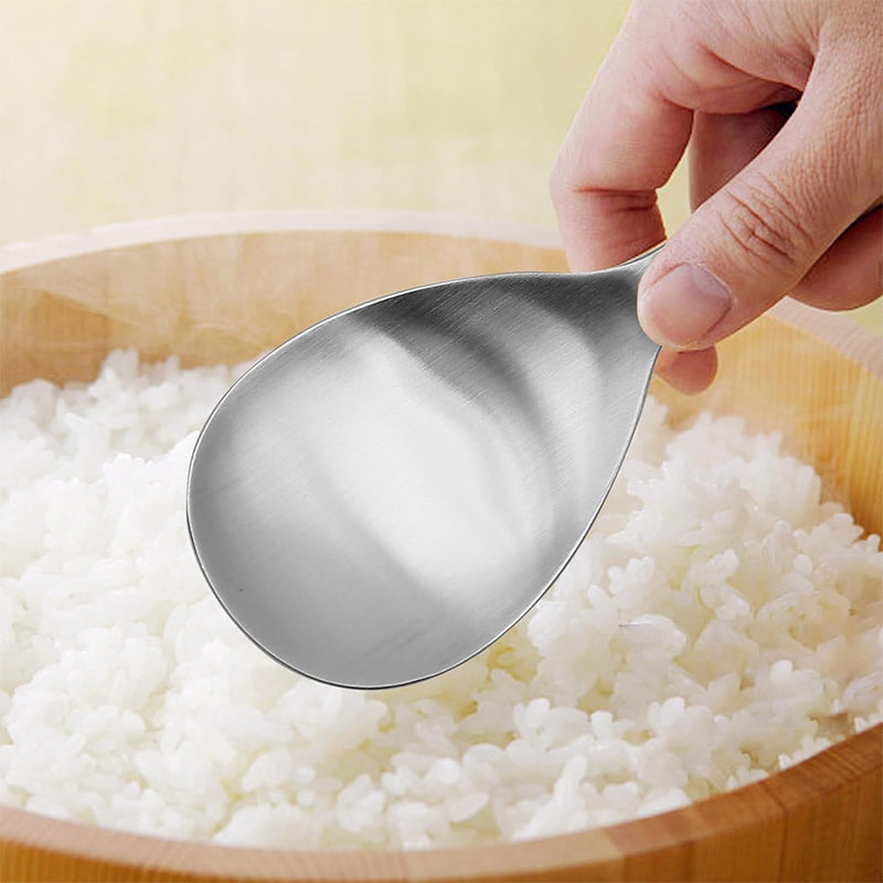 Globetrek° RiceSpoon: Anti-aanbak Roestvrij Staal Rijst Opscheplepel
