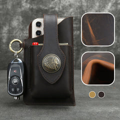 Icone™ BeltPouch: Multifunctioneel Leren Vintage Stijl Riem Buidel