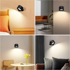 Ledsen™ RotatingLamp 1+1 GRATIS: Roterend Draadloze LED Muur Lamp