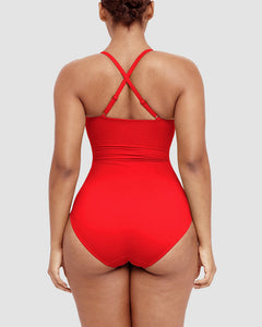 Icone™ ShapingSwimsuit: Elegant Kruisbandjes Op De Rug Vormend Zwempak