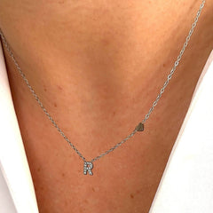 Jewelance™ InitialNecklace: Minimalistische Mode Initiaal Letter Hanger Ketting