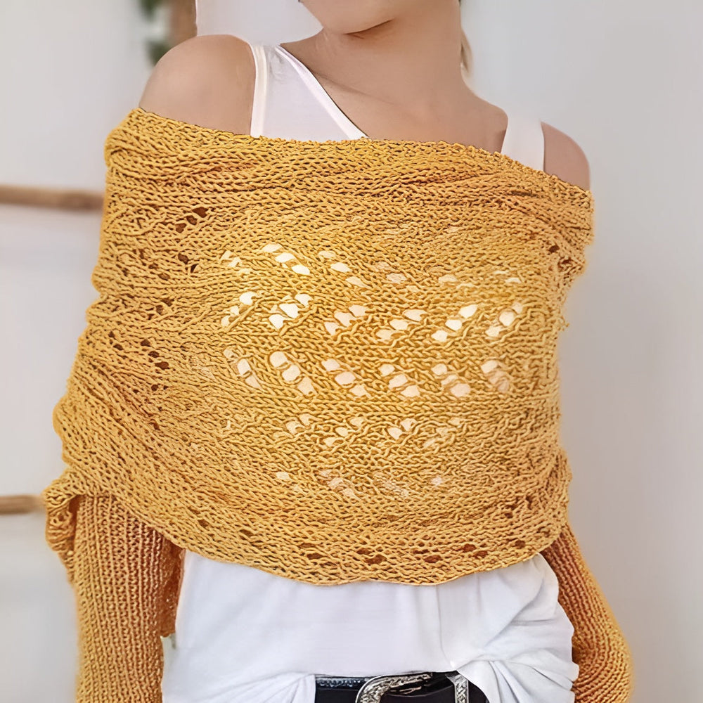 Icone™ ScarfSweater: Stijlvolle 2-In-1 Omvormbare Warme Sjaal Trui