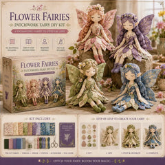 Kletshuts™ PatchworkFairy: Unieke Charmante DIY Magische Patchwork Fee