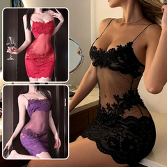 Icone™ LingerieSet 1+1 GRATIS - Geëmbroide Doorzichtige Kant Elegantie Lingerie Set
