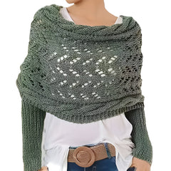 Icone™ ScarfSweater: Stijlvolle 2-In-1 Omvormbare Warme Sjaal Trui