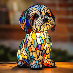Ledsen™ DogLamp: Moderne Artistieke Bevlekken Omgeving Hondenlamp