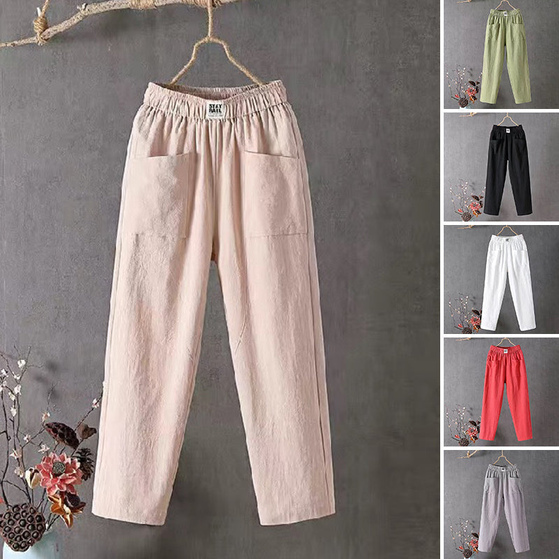 Icone™ LoosePants: Hoge Taille, Losse, Relaxte Elke Dag Broek