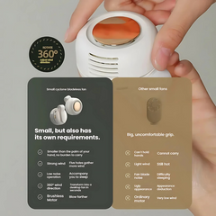 ClipFan - Mini Oplaadbare Nek En Taille Clip-on Ventilator