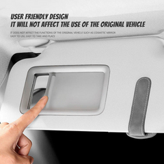 EyewearClip™ 1+1 GRATIS - Premium Beveiligd Suède Zon Zonneklep Brillen Clip