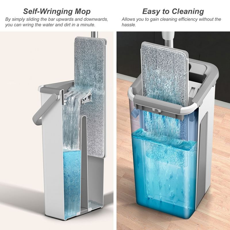 Cleaner Pro° CleanMop: Handsfree Wring Systeem Mop En Emmer Set