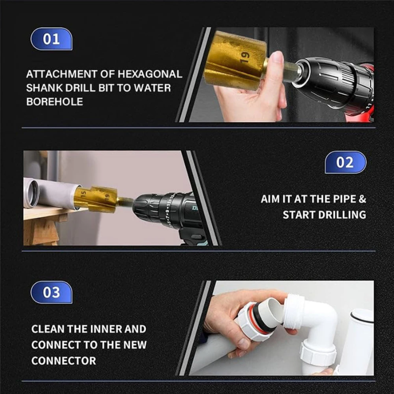 PipeThreading™ - Professionele Precisie Zware Boor Bit Pijp Draadset