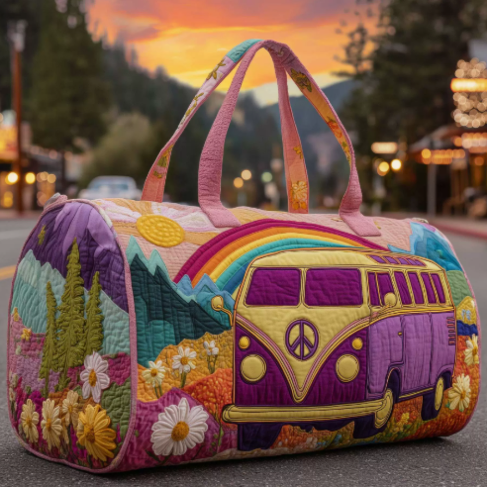 Icone™ DuffleBag: Levendige Hippie Stijl Multifunctionele Reis Duffel Tas