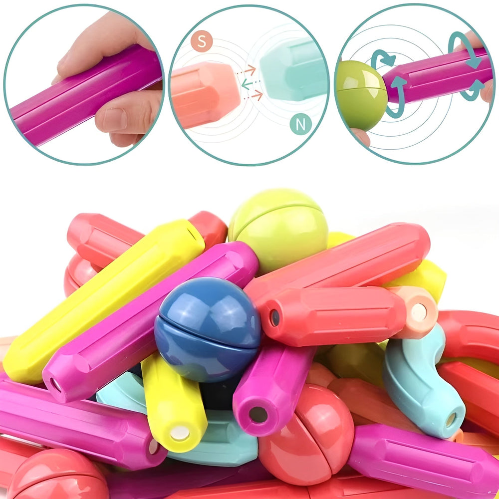 Kletshuts™ MagnetSticks: Duurzame Educatieve Bouw Magnetische Stokken