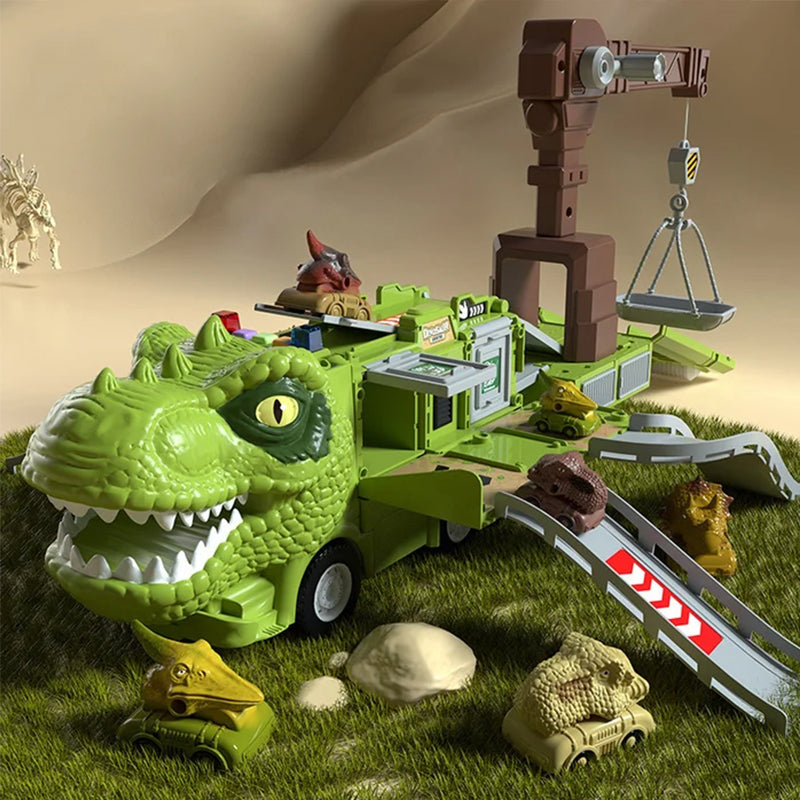 Kletshuts™ DinoTruck: Dinosaurus Vrachtwagen Speelgoed Set Met Verlichting En Muziek