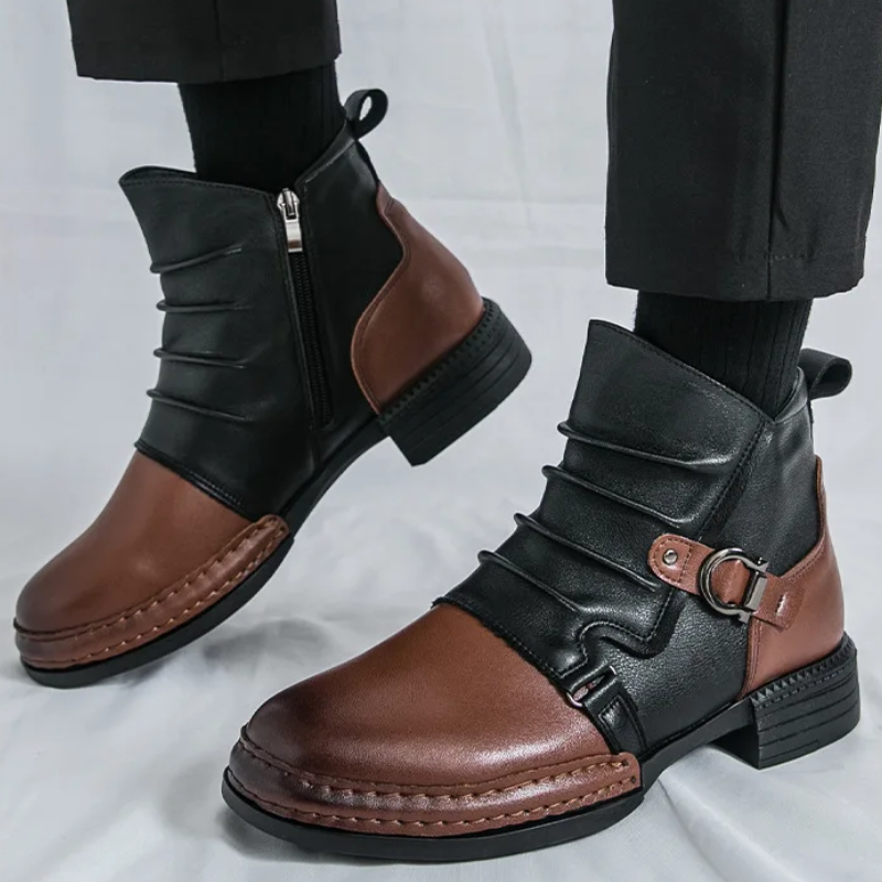 Happy™ CowboyBoots: Klassieke Britse Geïnspireerde Heren Hoge Topje Cowboylaarzen