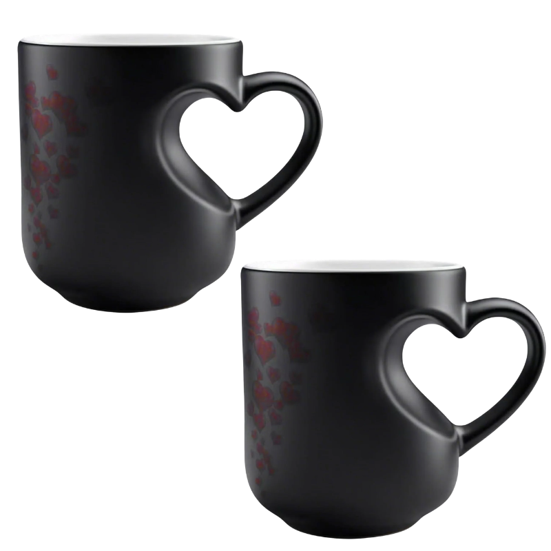 Globetrek° HeartMug: Kleurveranderende Keramische Thermochromische Hartmok