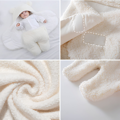 Kletshuts™ BabySwaddle: Ultra-Zachte Veilige Baby Inbakeren Slaapzak