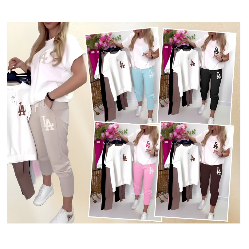 Icone™ ComfyOutfit: Toevallig Zachte Ademende Dagelijkse Comfortabele Stijlvolle Outfit Set