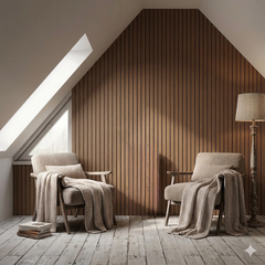 WallSticker: Elegante Houtachtige Zelfklevende DIY Thuis Wand Stickerdecoratie