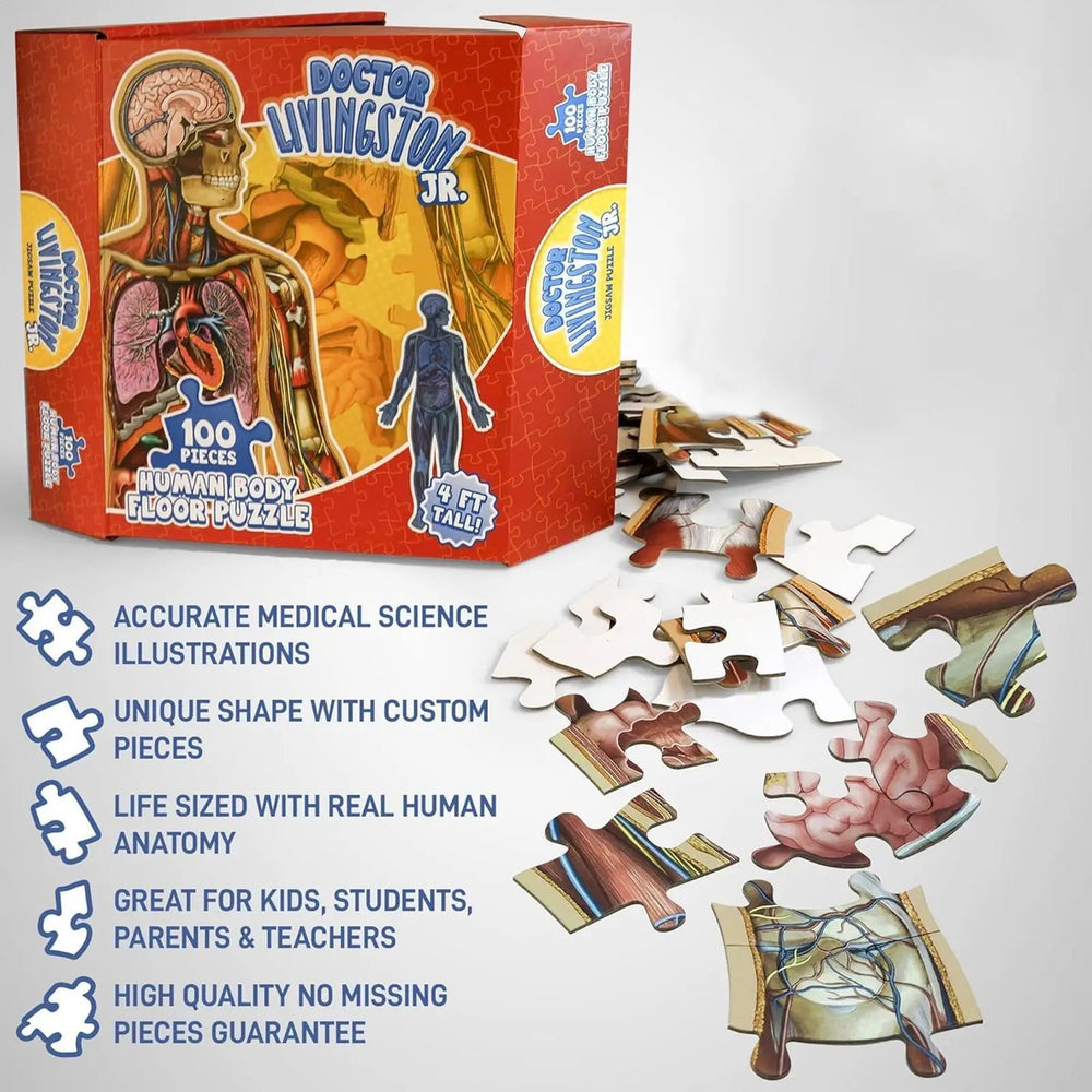 Kletshuts™ BodyPuzzle: Educatieve Menselijke Lichaams Anatomie Puzzel Set