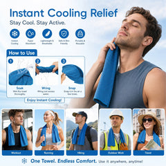 CoolingTowel™ 1+1 GRATIS - Directe Verfrissing Lichtgewicht Herbruikbare Koeltowel