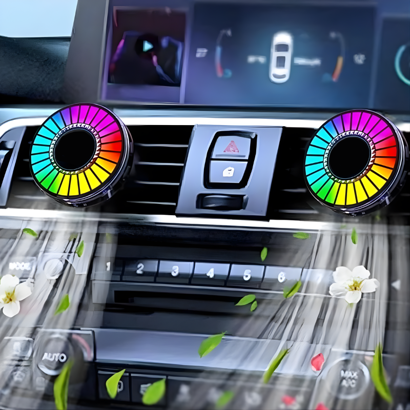 Ledsen™ MusicalDiffuser: Ritme LED Geluidsgeactiveerd Auto Licht Muzikale Diffuser