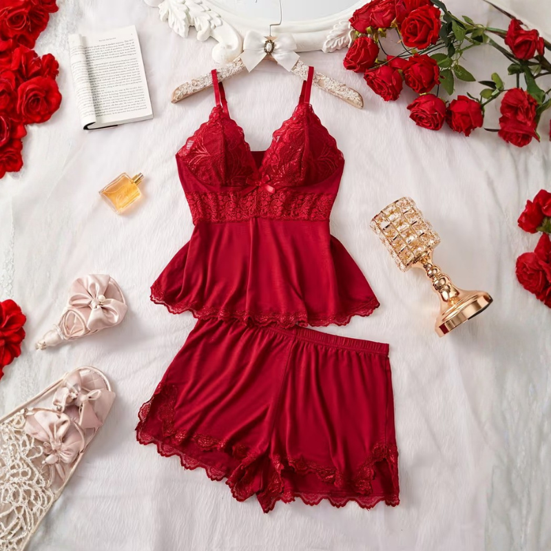 Icone™ LaceSet: Zacht Comfortabel Elegant Twee Delige Kant Set