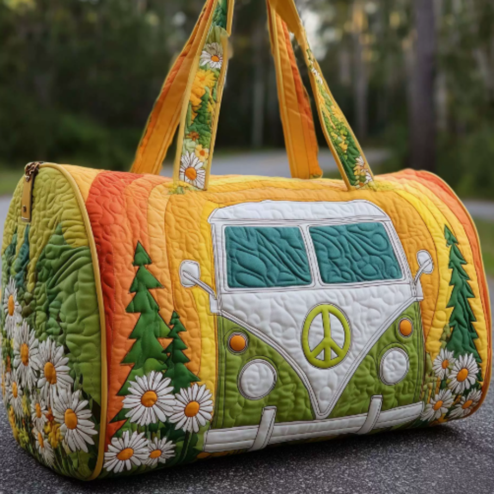 Icone™ DuffleBag: Levendige Hippie Stijl Multifunctionele Reis Duffel Tas