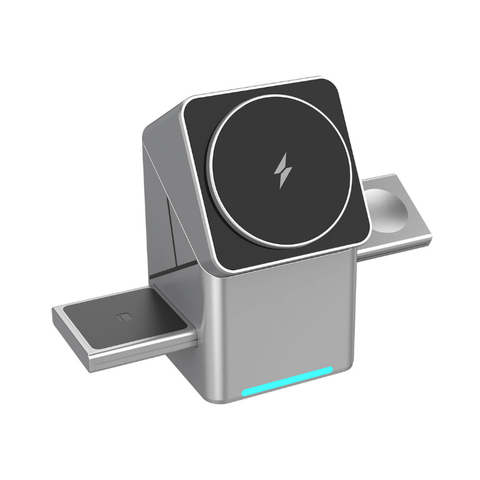 ChargingDock - 3 In 1 Magnetische Draadloze Snellader Rotatable Dock