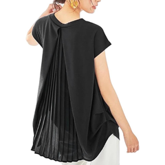 Icone™ SimpleTop - Eenvoudige Casual Ademend V-Hals Top Met Plissé Achterkant