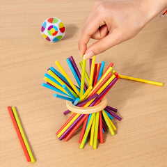 Kletshuts™ StickTower: Klassiek Montessori-Geïnspireerd Stok Toren Stapelspel