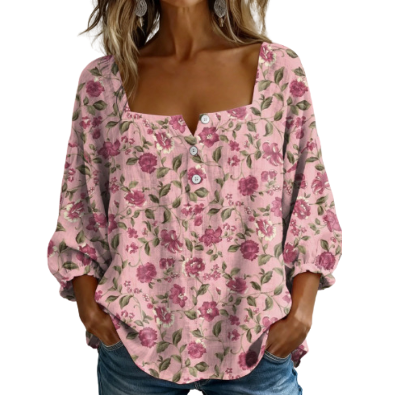Icone™ SquareTop - Elegante Vierkante Halslijn Toevallig Top