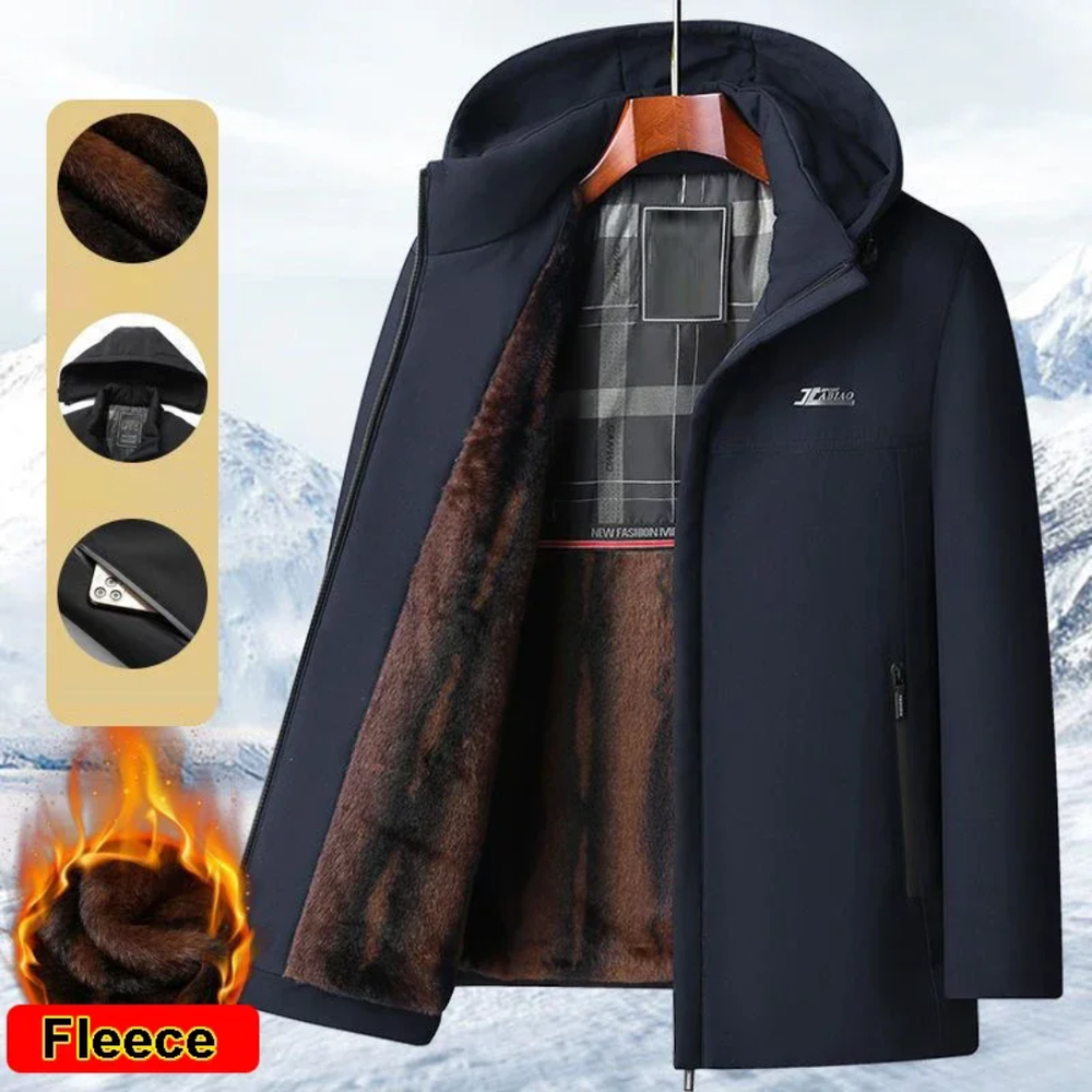 Icone™ CozyJacket: Stijlvolle Knus Gewatteerd Vlies Warm Jasje