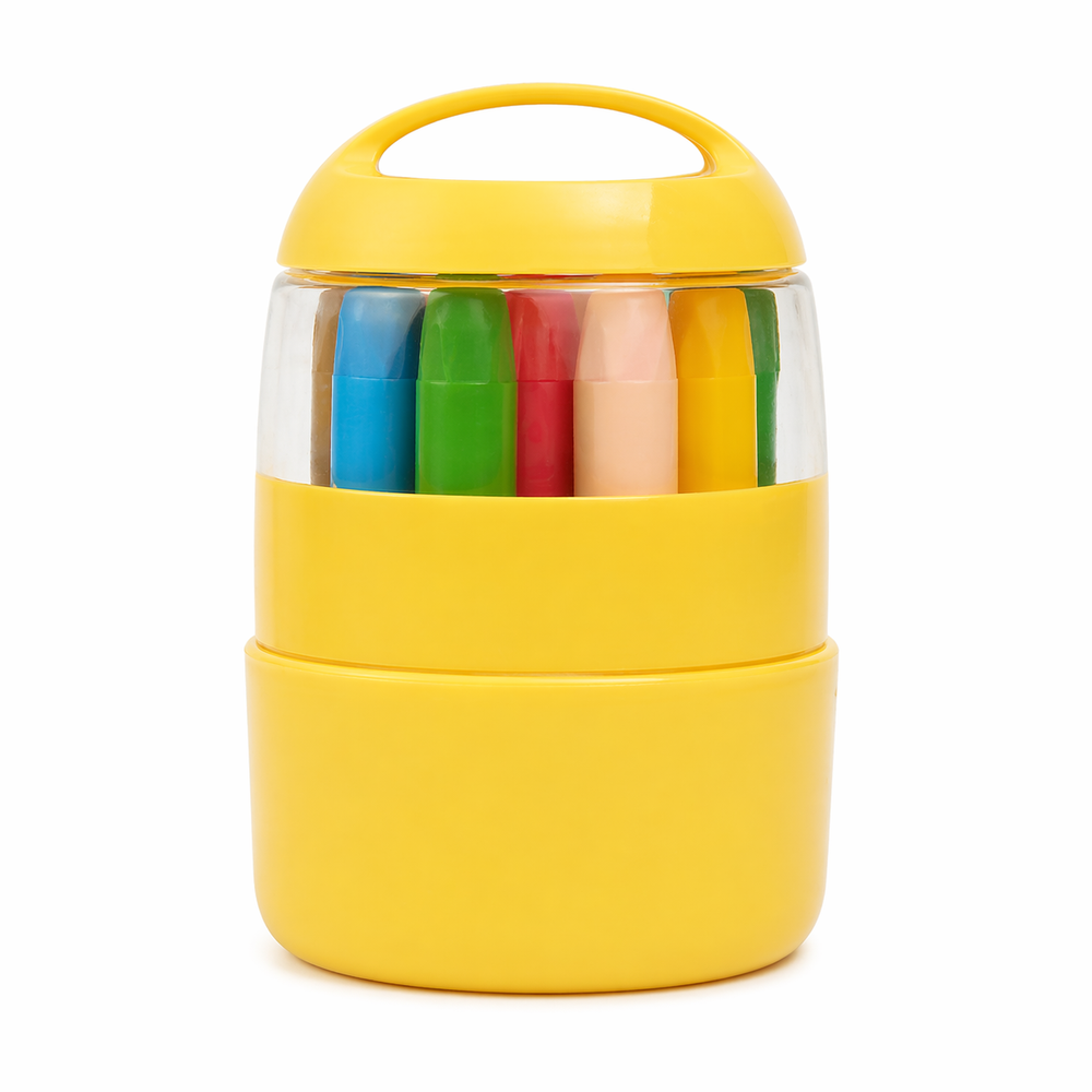 Kletshuts™ JumboCrayons: Kindvriendelijke Creatieve Gladde Kleur Jumbo Krijtjes