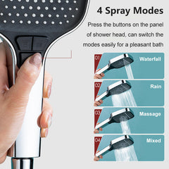 Globetrek° AquaShower: Handdouche Met Hoge Druk En Waterbesparing