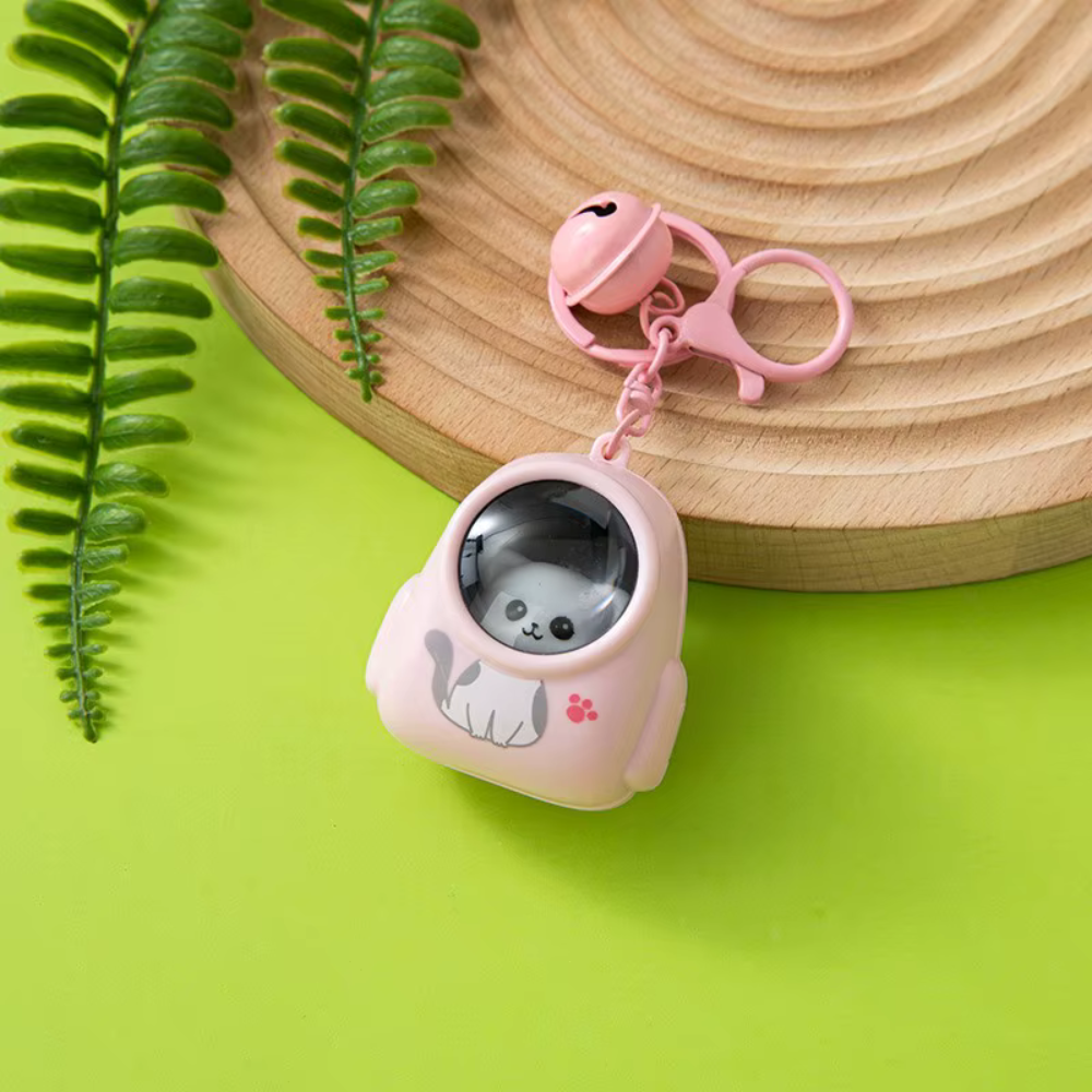 AstronautKeychain 1+1 GRATIS: Gloeiend Schattige Astronaut Dier Sleutelhanger