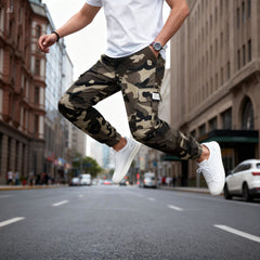 Icone™  CamouflagePants: Stijlvolle Toevallig Multi-Zak Camouflage Broek