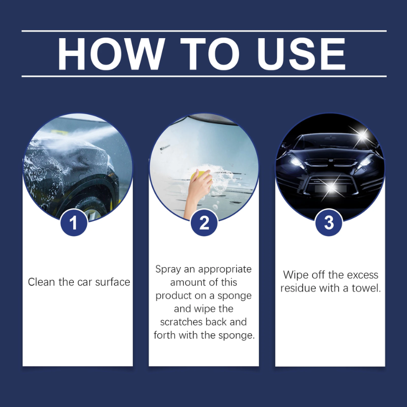 Cleaner Pro° ScratchRemover 1+1 GRATIS:Snelle Reparatie Autokrassenverwijderaar Spray