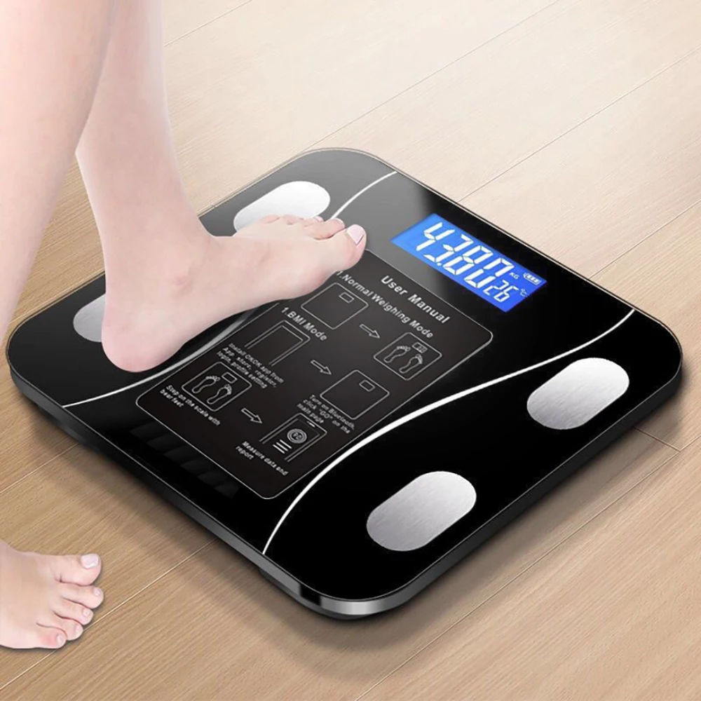 DigitalScale: Hoge Precisie Slimme Lichaamsgewicht Monitor Digitale Weegschaal