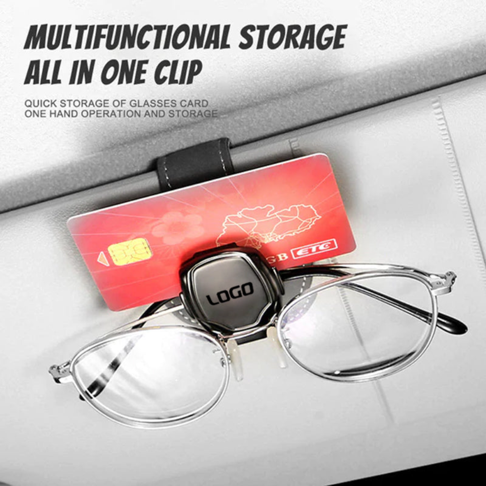 EyewearClip™ 1+1 GRATIS - Premium Beveiligd Suède Zon Zonneklep Brillen Clip