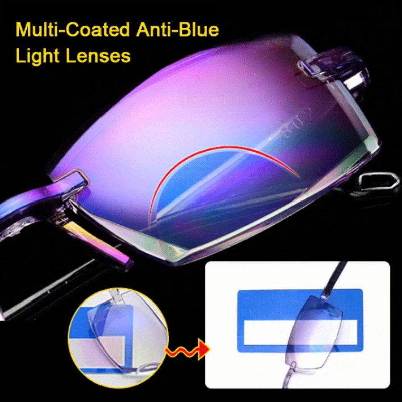 ClearEyeglasses 1+1 GRATIS - Lichtgewicht Gegradeerde Anti-Blauw Licht Duidelijke Bril