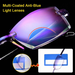 ClearEyeglasses 1+1 GRATIS - Lichtgewicht Gegradeerde Anti-Blauw Licht Duidelijke Bril