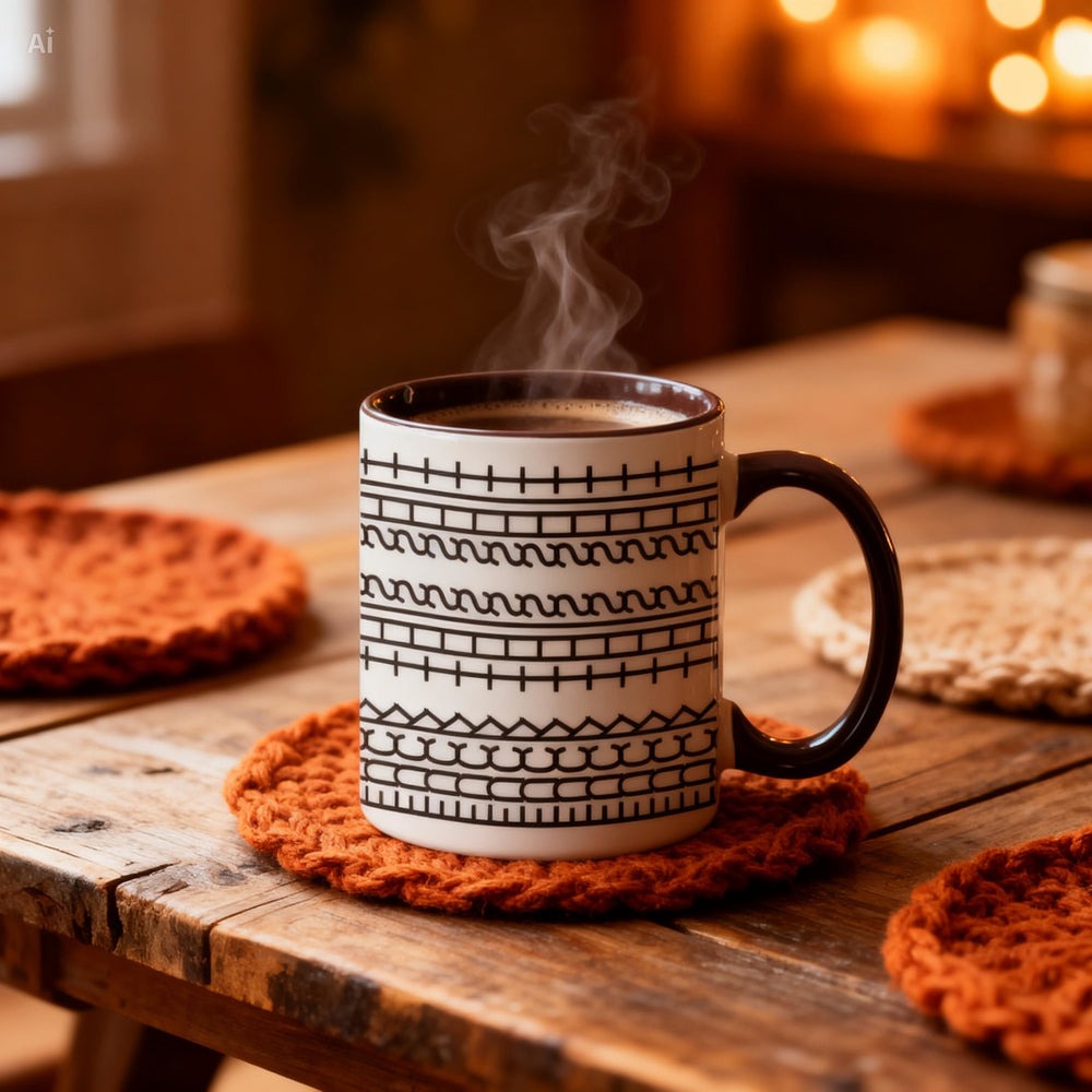 Globetrek° CoffeeMug: Slim Verborgen Tekst Keramische Koffiemok