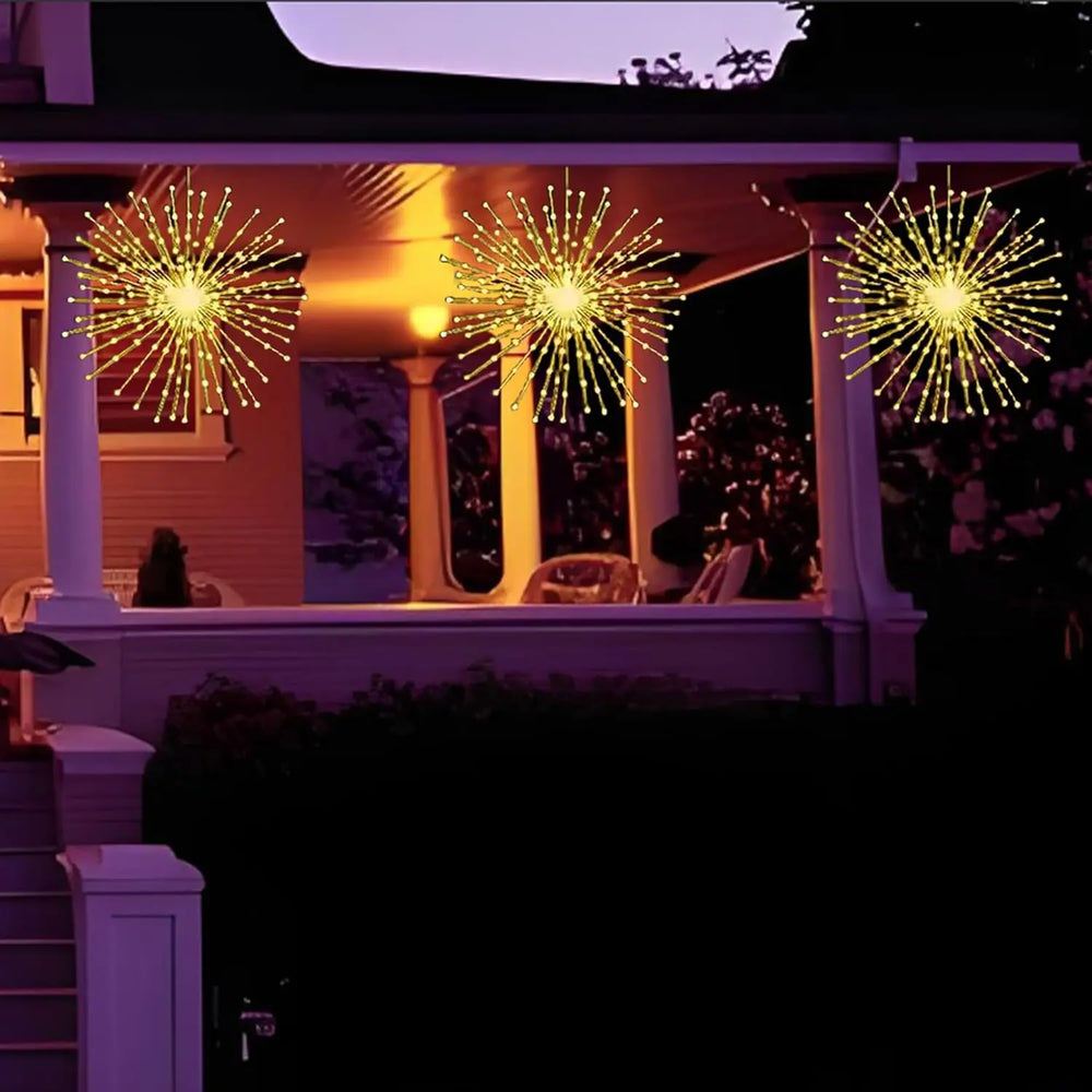Ledsen™ FireworkLamp: Flexibele Zonne-Energie Vuurwerkstijl Lamp
