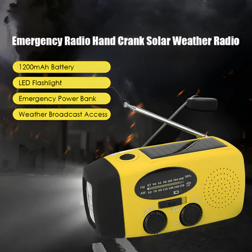 MultiRadio - Multifunctionele Zonne-Energie Draagbare Noodgevallen Radio