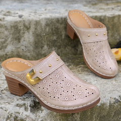 Happy™ ChunkySandals: Stijlvol Gesloten Teen Platform Instap Sandaal Stevig Sandaal