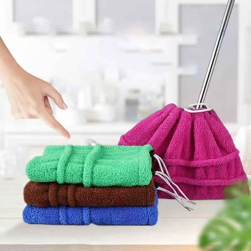 Cleaner Pro° BroomCover 2+2 GRATIS: Multifunctionele Wasbare Stofdoek Broom Cover