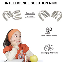 Kletshuts™ MetalPuzzles: Kinderen Hersenkrakers Metalen Puzzel Set