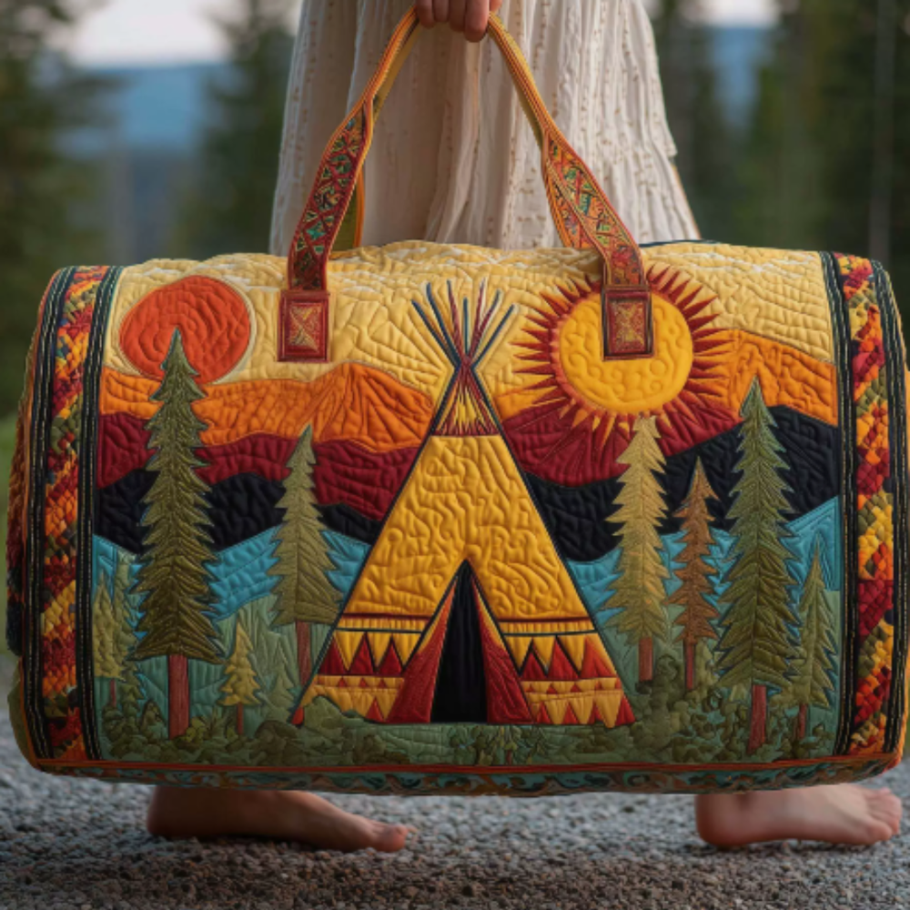 Icone™ DuffleBag: Levendige Hippie Stijl Multifunctionele Reis Duffel Tas