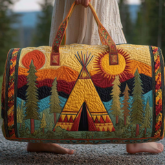 Icone™ DuffleBag: Levendige Hippie Stijl Multifunctionele Reis Duffel Tas